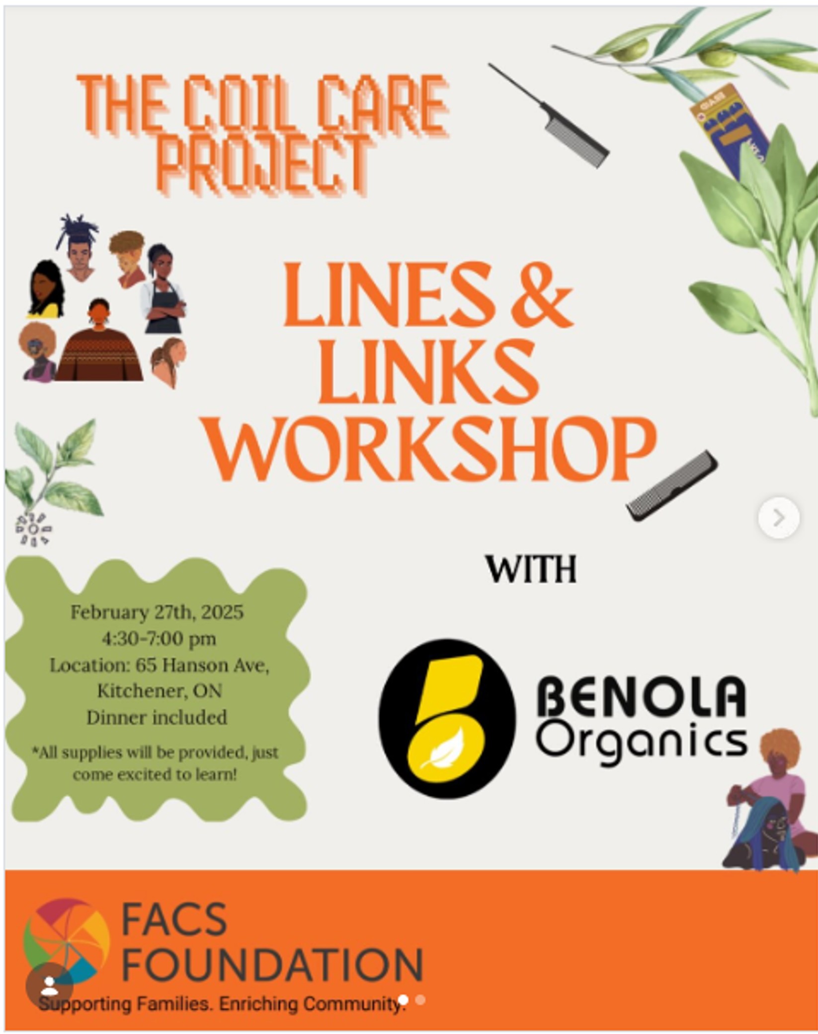 The Coil Care Project Lines & Links Workshop with Benola Organics