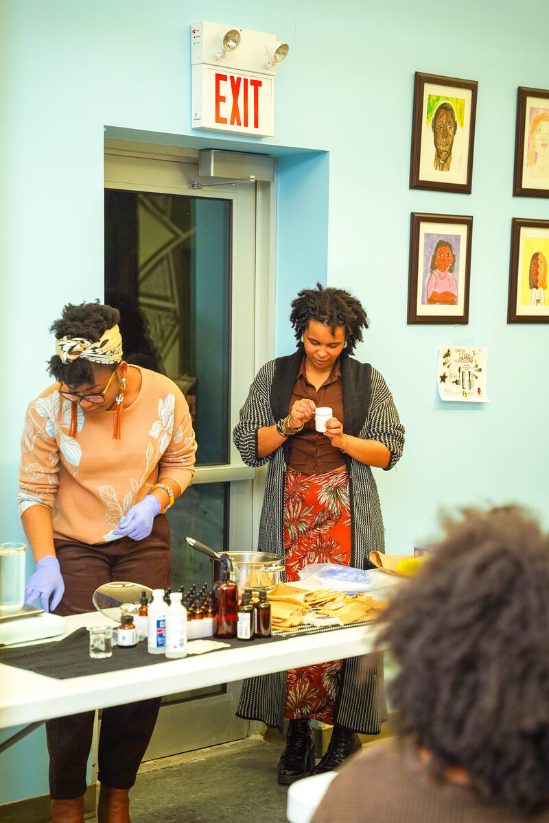 Mixing haircare products